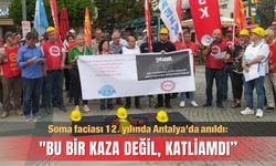 Soma faciası 12. yılında Antalya'da anıldı: "Bu bir kaza değil, katliamdı”