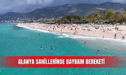 Alanya sahillerinde bayram bereketi