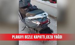 Plakayı bezle kapattı, ceza yağdı