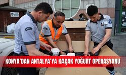 Konya’dan Antalya’ya kaçak yoğurt operasyonu