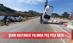 Şehir Hastanesi yolunda peş peşe kaza