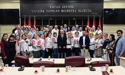 Kepez'de Romanyalı kütüphaneciler ağırlandı
