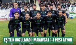 Antalya'da ilk yarıda eşitlik bozulmadı: Manavgat Belediyespor 1-1 1923 Afyon
