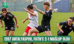1207 Antalyaspor, Fatih Vatanspor’a 2-1 mağlup oldu