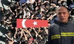Şehit itfaiye eri, son yolculuğuna uğurlandı