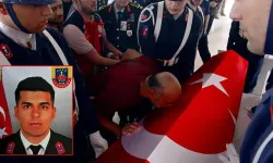 Kazada şehit olan uzman çavuş, son yolculuğuna uğurlandı
