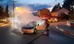 Seyir halinde alev alev yandı