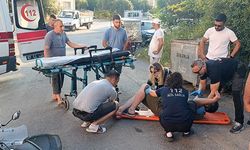 Manavgat'ta motosikletiyle yola savruldu