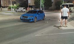 Manavgat'ta iki otomobil çarpıştı