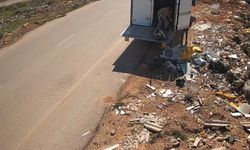 Araçlarla gelip atıkları döktükleri anlar saniye saniye kaydedildi