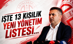 Antalyaspor’da Mustafa Ergün dönemi resmen başladı: İşte 13 kişilik yeni yönetim listesi...