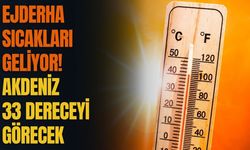 Ejderha sıcakları geliyor! Akdeniz 33 dereceyi görecek