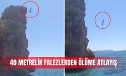 40 metrelik falezlerden ölüme atlayış