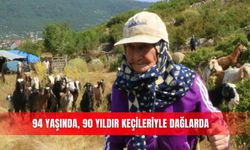 94 yaşında, 90 yıldır keçileriyle dağlarda