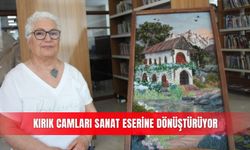 Kırık camları sanat eserine dönüştürüyor