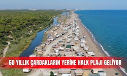60 yıllık çardakların yerine halk plajı geliyor