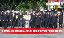 Antalya'da jandarma teşkilatının 187'nci yaşı kutlandı