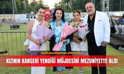 ALKÜ mezuniyetinde çifte sevinç: Kızının kanseri yendiği müjdesini mezuniyette aldı