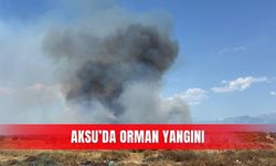 Aksu'da orman yangını! Bölgeye ekipler sevk edildi