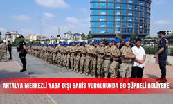 Antalya merkezli yasa dışı bahis vurgununda 80 şüpheli adliyede