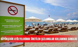 Büyükşehir atölyelerinde üretilen şezlonglar kullanıma sunuldu