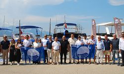 Kemer'de marina ve 5 tekneye mavi bayrak