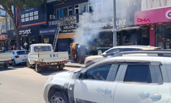 Serik'te elektrik panosunda yangın
