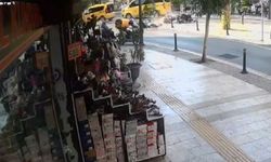 Motosiklet yayaların arasına daldı