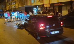 Otomobil ile motosikletin çarpıştığı kazada 1 kişi yaralandı