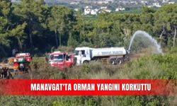 Manavgat'ta orman yangını korkuttu