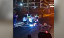 Otomobile çarpan motosikletteki 2 kişi yaralandı