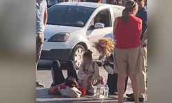 Otomobil ile çarpışan bisikletteki anne ve kızı yaralandı