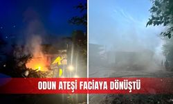 Odun ateşi faciaya dönüştü