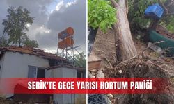 Serik'te gece yarısı hortum paniği
