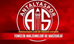 Antalyaspor, şok bir hacizle sarsıldı: Temizlik malzemeleri de haczedildi