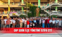 CHP Serik ilçe yönetimi istifa etti