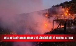 Antalya'daki yangınlardan 2'si söndürüldü, 1'i kontrol altında