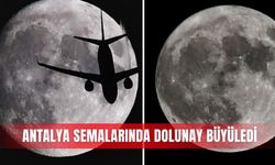 Antalya semalarında dolunay büyüledi