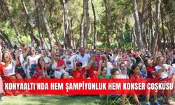Konyaaltı'nda hem şampiyonluk hem konser coşkusu