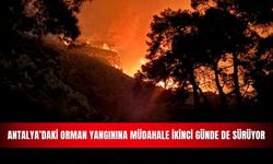 Antalya'daki orman yangınına müdahale ikinci günde de sürüyor