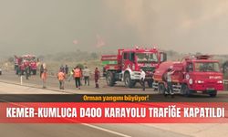 Orman yangını çıktı... Kemer-Kumluca D400 karayolu trafiğe kapatıldı!
