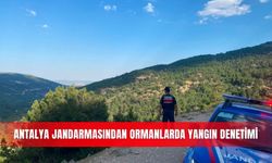 Antalya jandarmasından ormanlarda yangın denetimi