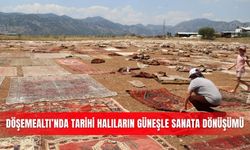 Döşemealtı’nda tarihi halıların güneşle sanata dönüşümü