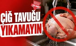 Çiğ tavuğu yıkamayın