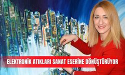 Elektronik atıkları sanat eserine dönüştürüyor