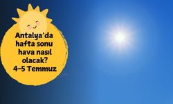 Antalyalılar dikkat! Hafta sonu hava durumuna bakmadan plan yapmayın: Antalya 4-5 Temmuz hafta sonu hava durumu
