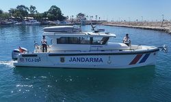 Manavgat denizinde jandarma nöbeti