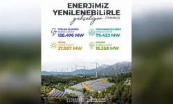 Türkiye'nin elektrik kurulu gücü 126 bin 476 megavata ulaştı