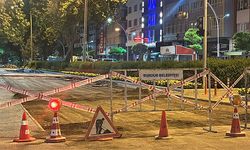 Burdur'da belediyenin yol çalışmasını polis durdurdu