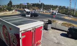 Manavgat’ta korkutan kaza anı kamerada